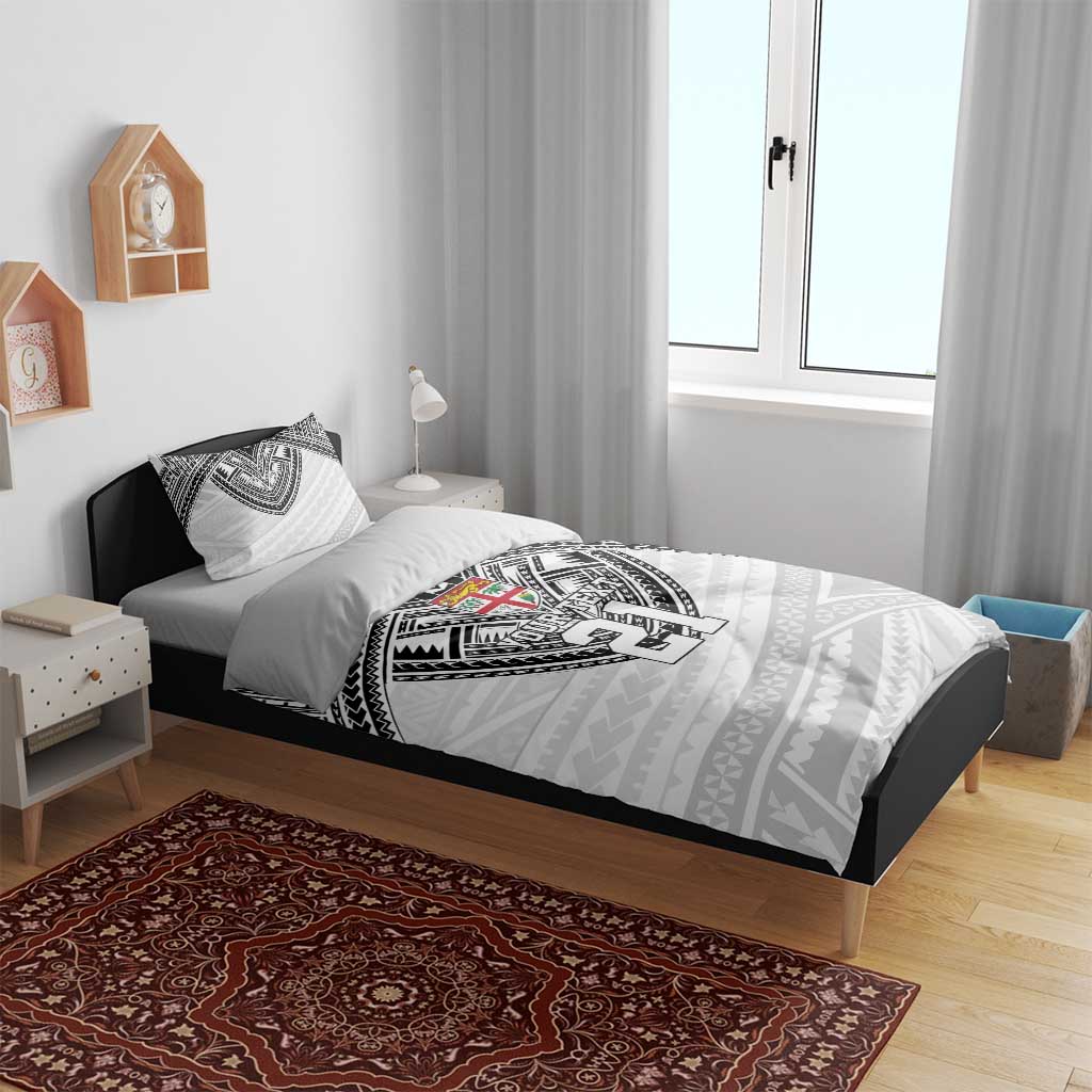 Flying Fijians Pacific Fiji Rugby Custom Bedding Set Polynesian Pattern