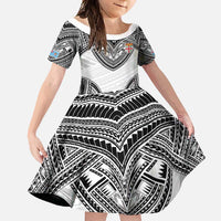 Flying Fijians Pacific Fiji Rugby Custom Family Matching Summer Maxi Dress and Hawaiian Shirt Polynesian Pattern