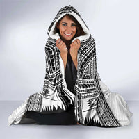 Flying Fijians Pacific Fiji Rugby Custom Hooded Blanket Polynesian Pattern