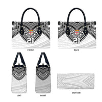 Flying Fijians Pacific Fiji Rugby Custom Leather Bag Polynesian Pattern - Polynesian Pride