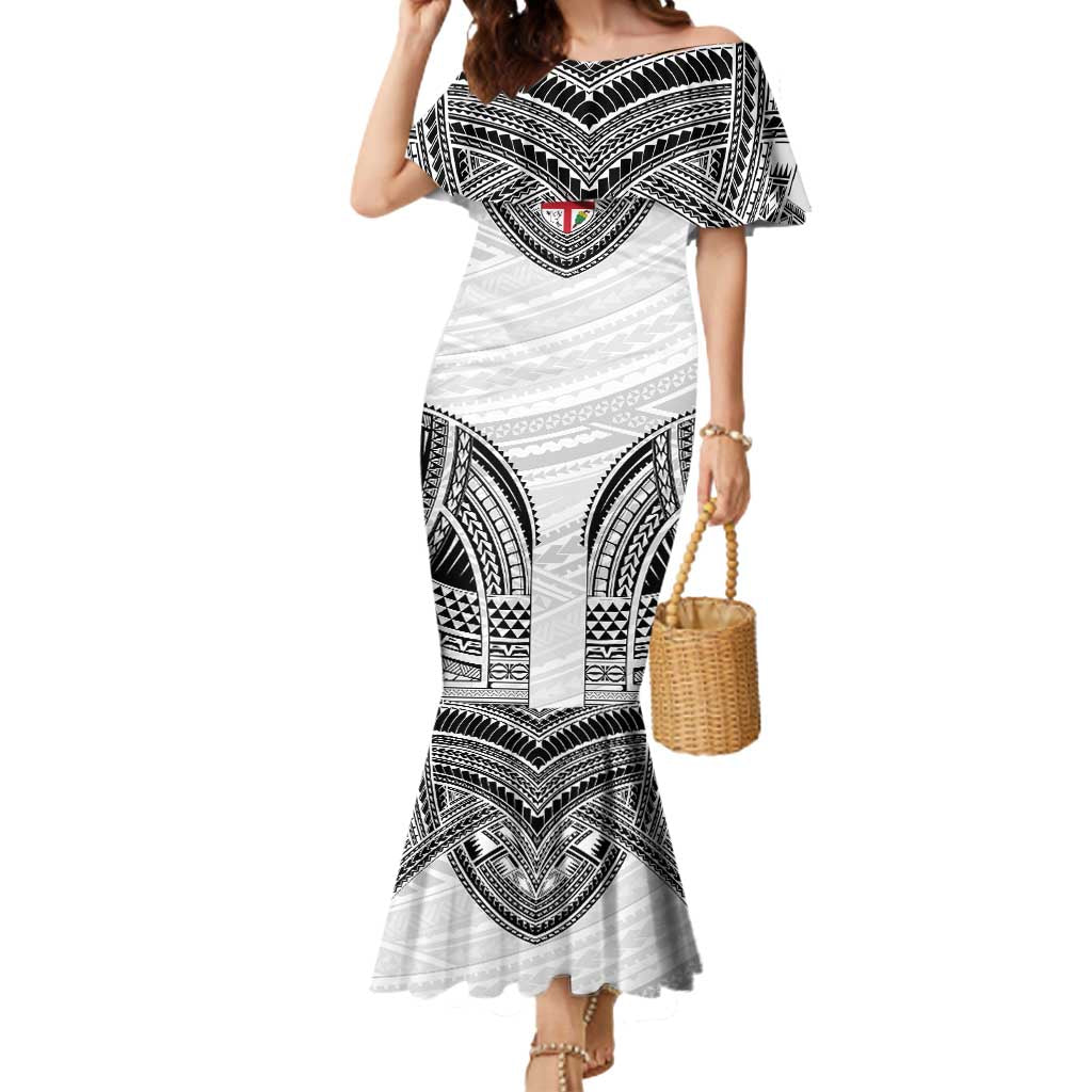 Flying Fijians Pacific Fiji Rugby Custom Mermaid Dress Polynesian Pattern