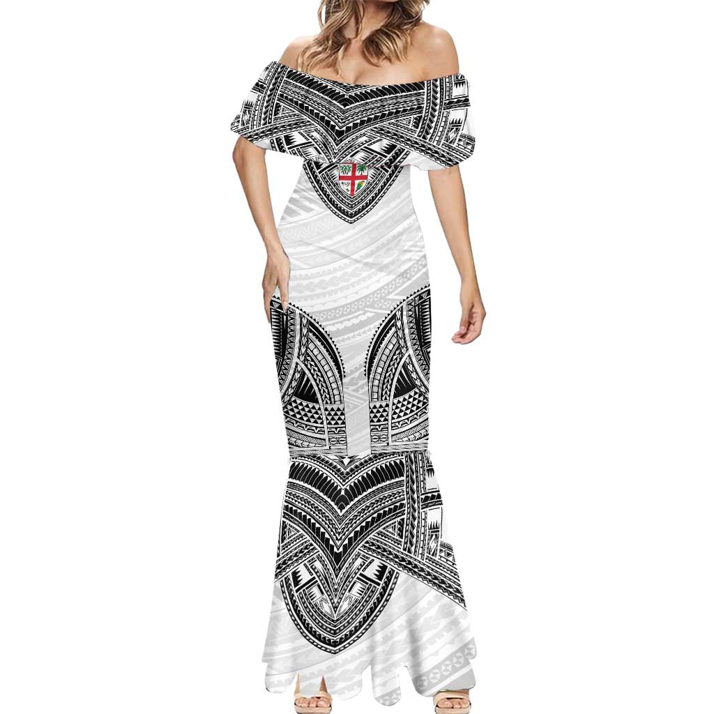 Flying Fijians Pacific Fiji Rugby Custom Mermaid Dress Polynesian Pattern