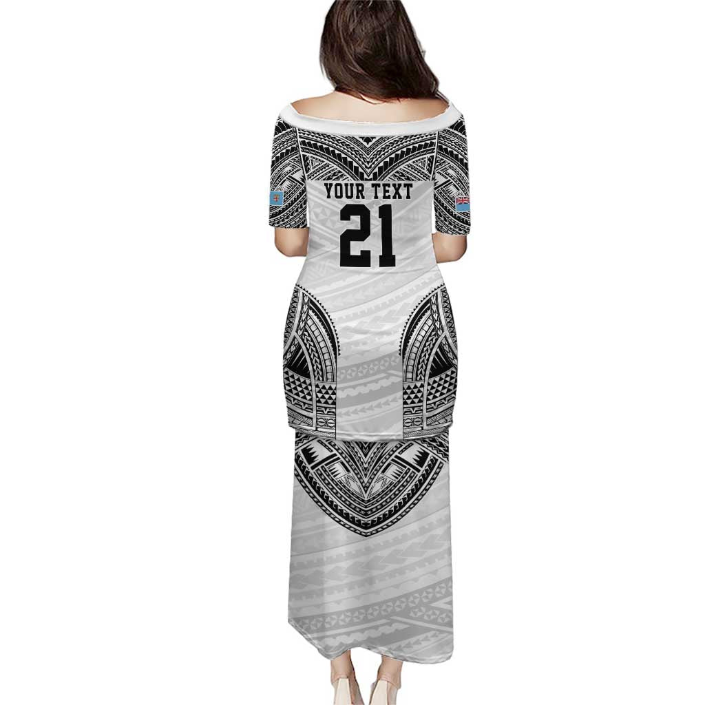 Flying Fijians Pacific Fiji Rugby Custom Puletasi Polynesian Pattern