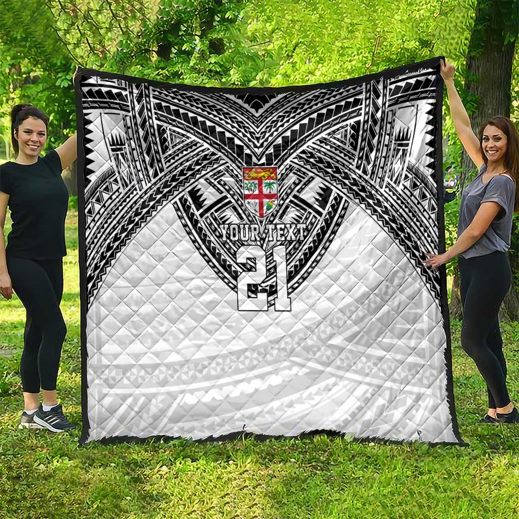 Flying Fijians Pacific Fiji Rugby Custom Quilt Polynesian Pattern