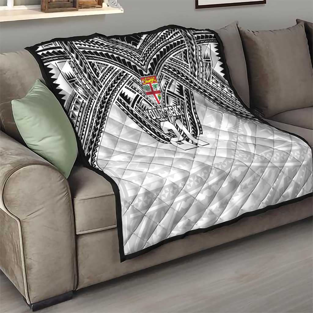 Flying Fijians Pacific Fiji Rugby Custom Quilt Polynesian Pattern