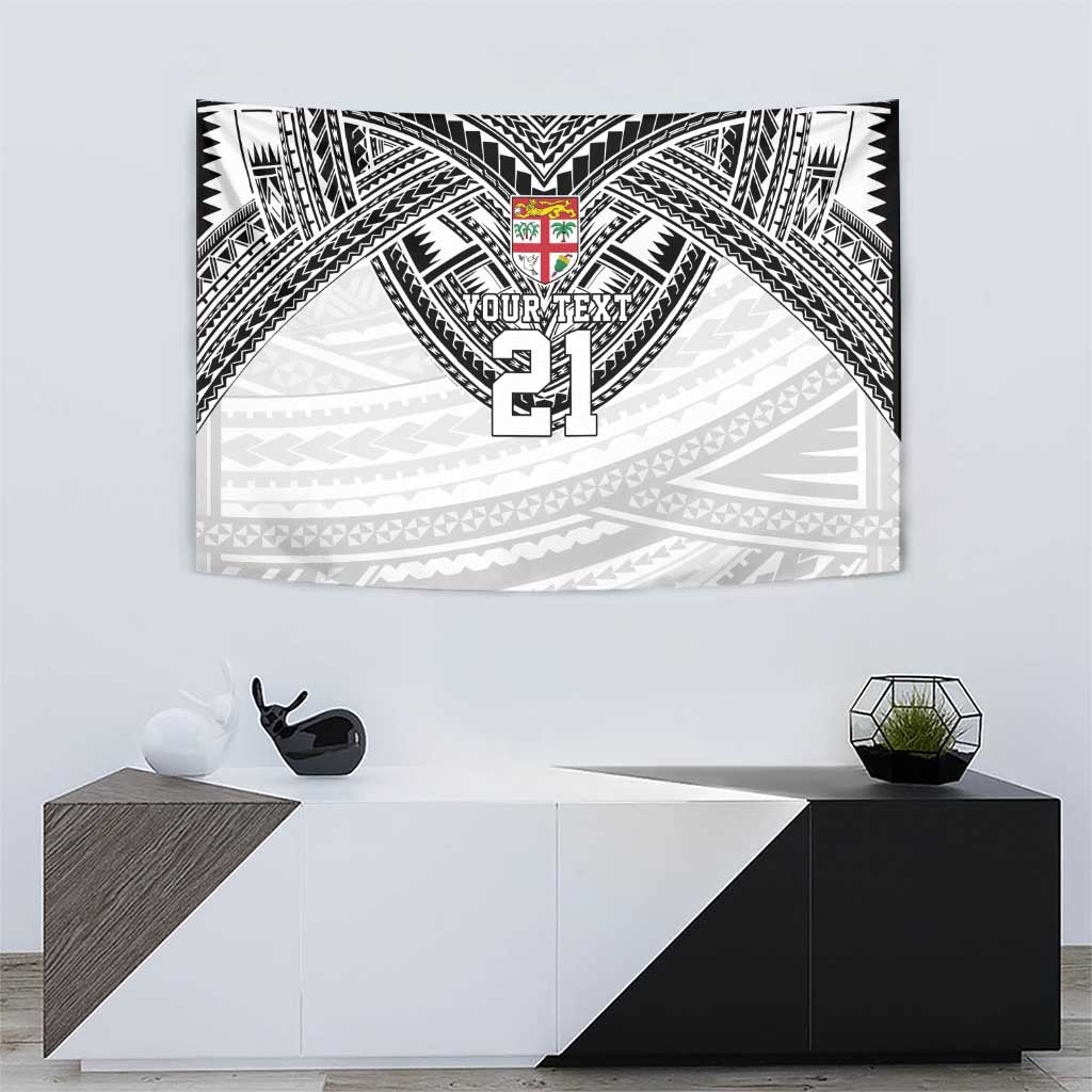 Flying Fijians Pacific Fiji Rugby Custom Tapestry Polynesian Pattern