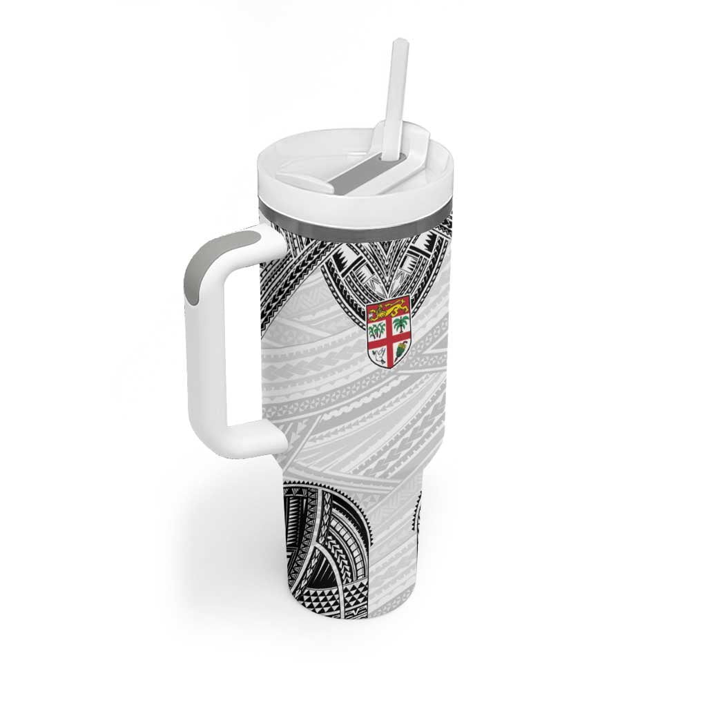 Flying Fijians Pacific Fiji Rugby Custom Tumbler With Handle Polynesian Pattern