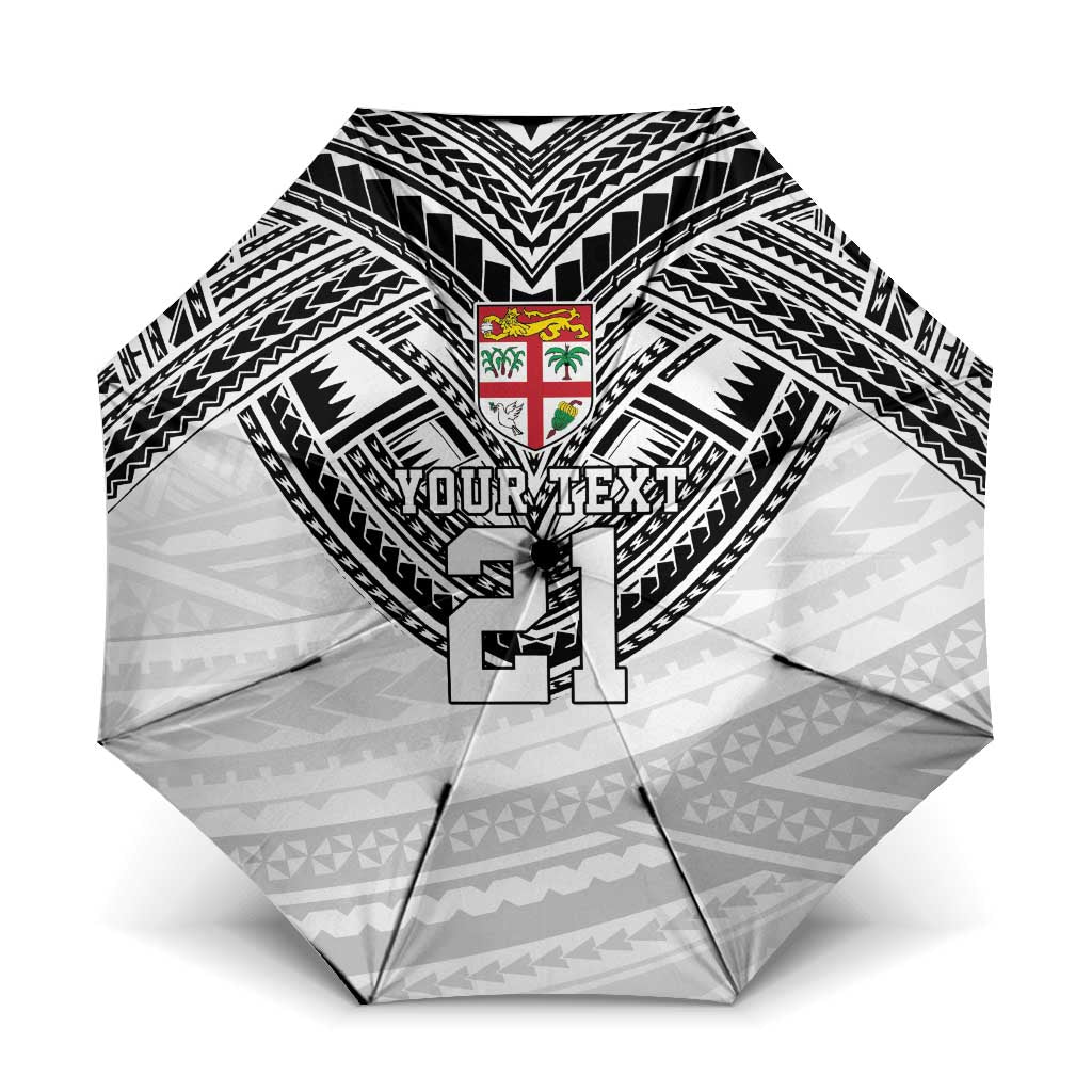 Flying Fijians Pacific Fiji Rugby Custom Umbrella Polynesian Pattern - Polynesian Pride
