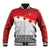 Ikale Tahi Pacific Tonga Rugby Custom Baseball Jacket Tongan Ngatu with Flag Pattern