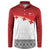 Ikale Tahi Pacific Tonga Rugby Custom Button Sweatshirt Tongan Ngatu with Flag Pattern