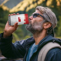 Ikale Tahi Pacific Tonga Rugby Custom 4 in 1 Can Cooler Tumbler Tongan Ngatu with Flag Pattern