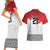 Ikale Tahi Pacific Tonga Rugby Custom Couples Matching Short Sleeve Bodycon Dress and Hawaiian Shirt Tongan Ngatu with Flag Pattern