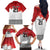 Ikale Tahi Pacific Tonga Rugby Custom Family Matching Off The Shoulder Long Sleeve Dress and Hawaiian Shirt Tongan Ngatu with Flag Pattern