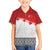 Ikale Tahi Pacific Tonga Rugby Custom Kid Hawaiian Shirt Tongan Ngatu with Flag Pattern