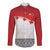 Ikale Tahi Pacific Tonga Rugby Custom Long Sleeve Button Shirt Tongan Ngatu with Flag Pattern