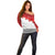 Ikale Tahi Pacific Tonga Rugby Custom Off Shoulder Sweater Tongan Ngatu with Flag Pattern