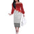 Ikale Tahi Pacific Tonga Rugby Custom Off The Shoulder Long Sleeve Dress Tongan Ngatu with Flag Pattern
