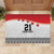 Ikale Tahi Pacific Tonga Rugby Custom Rubber Doormat Tongan Ngatu with Flag Pattern