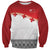 Ikale Tahi Pacific Tonga Rugby Custom Sweatshirt Tongan Ngatu with Flag Pattern