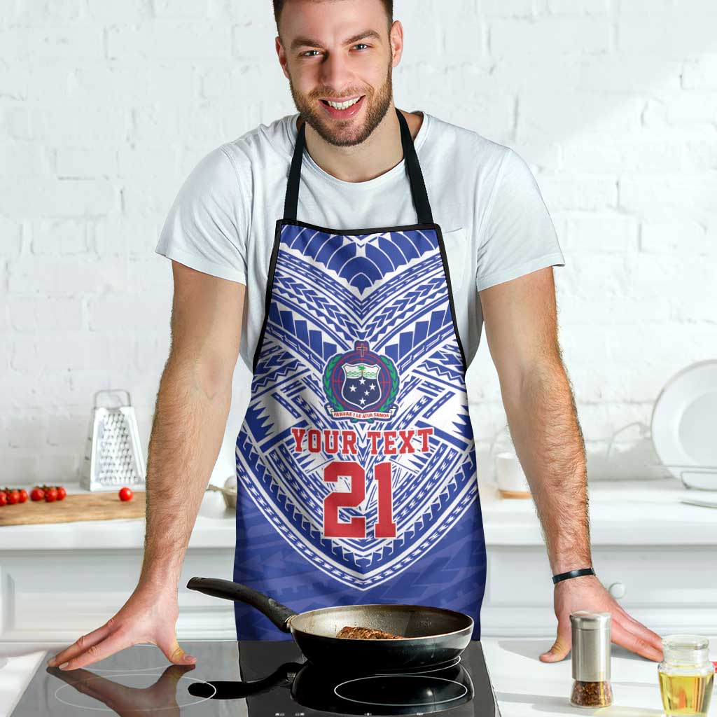 Manu Samoa Pacific Samoa Rugby Custom Apron Polynesian Pattern - Polynesian Pride
