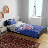 Manu Samoa Pacific Samoa Rugby Custom Bedding Set Polynesian Pattern