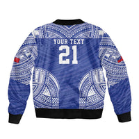 Manu Samoa Pacific Samoa Rugby Custom Bomber Jacket Polynesian Pattern LT9 - Polynesian Pride