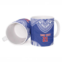 Manu Samoa Pacific Samoa Rugby Custom Ceramic Mug Polynesian Pattern - Polynesian Pride