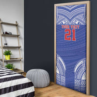 Manu Samoa Pacific Samoa Rugby Custom Door Cover Polynesian Pattern - Polynesian Pride