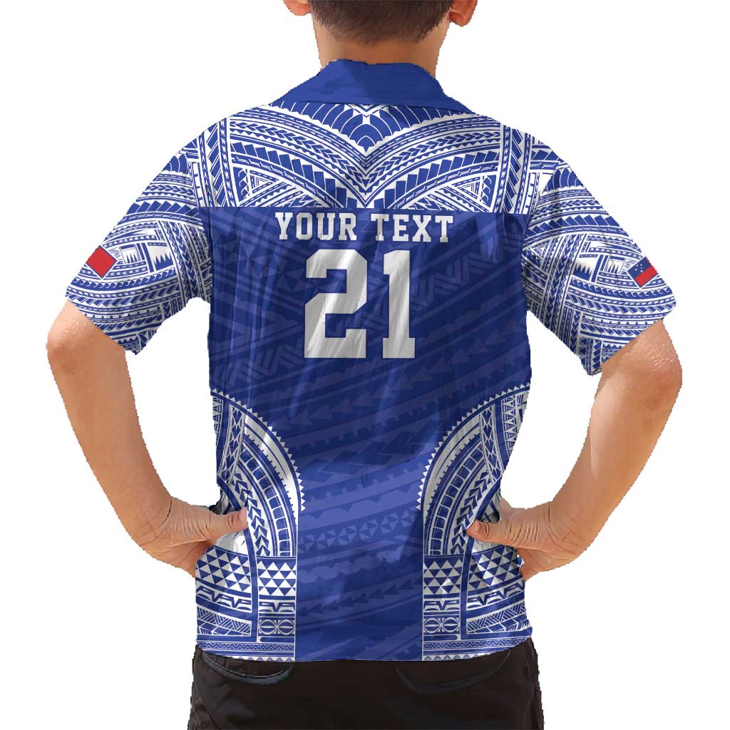 Manu Samoa Pacific Samoa Rugby Custom Family Matching Long Sleeve Bodycon Dress and Hawaiian Shirt Polynesian Pattern