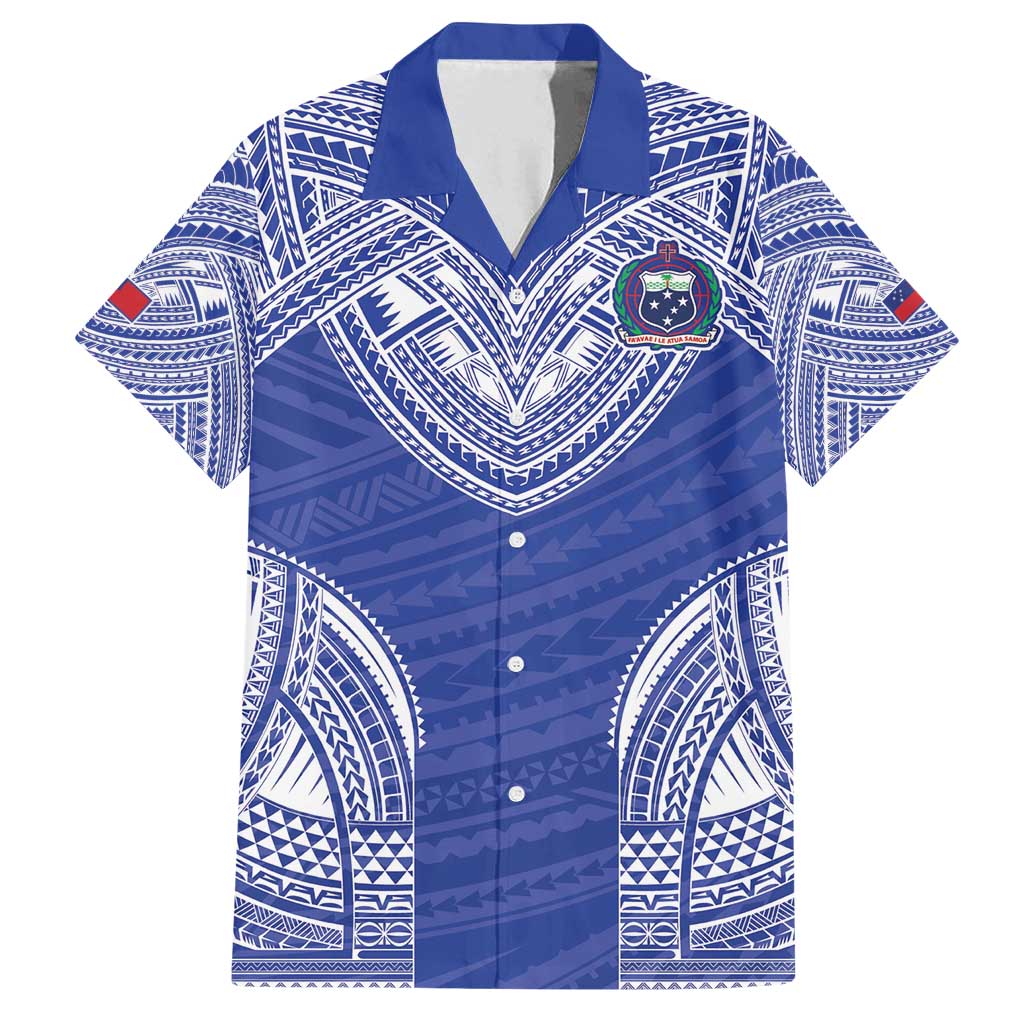 Manu Samoa Pacific Samoa Rugby Custom Family Matching Tank Maxi Dress and Hawaiian Shirt Polynesian Pattern