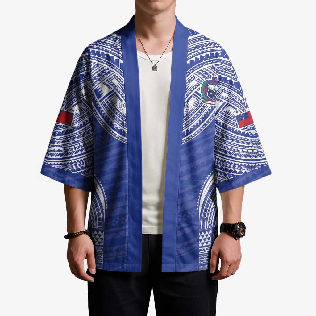 Manu Samoa Pacific Samoa Rugby Custom Kimono Polynesian Pattern - Polynesian Pride