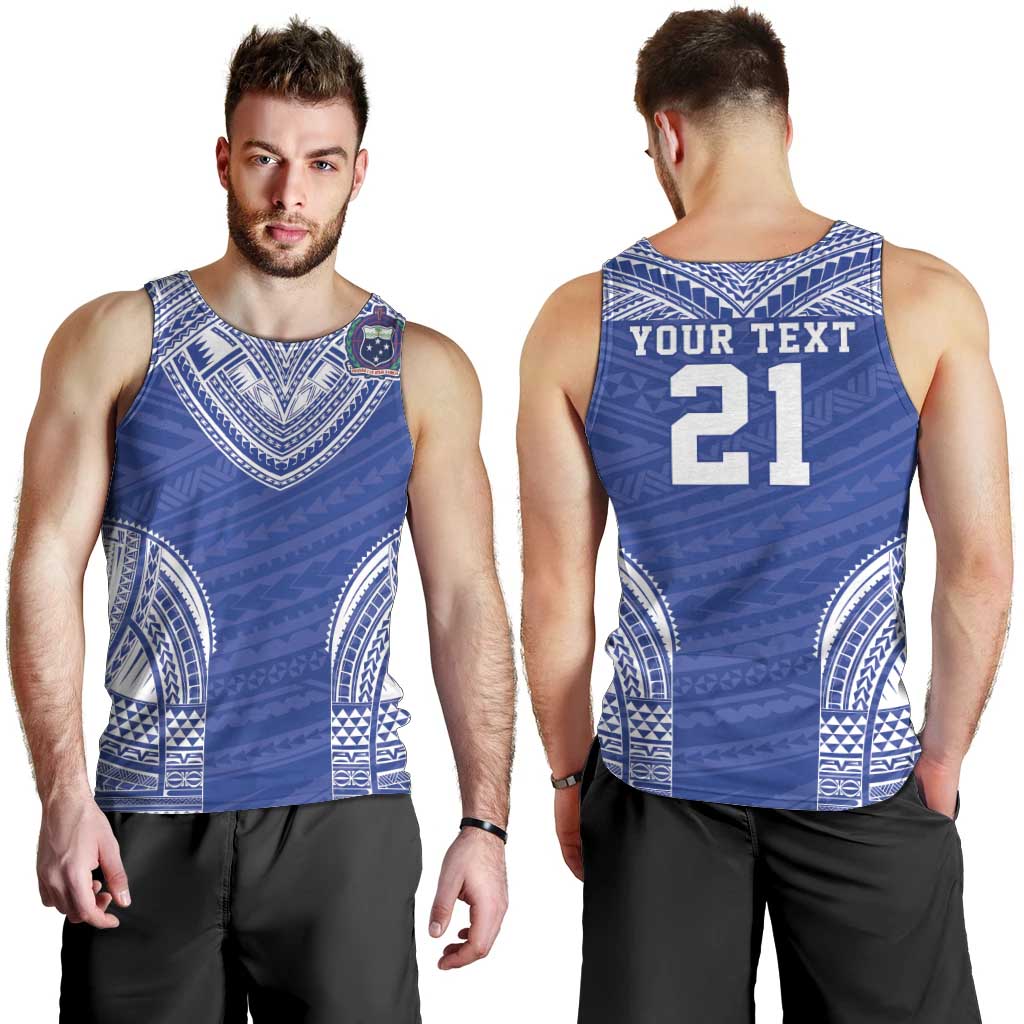 Manu Samoa Pacific Samoa Rugby Custom Men Tank Top Polynesian Pattern