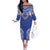 Manu Samoa Pacific Samoa Rugby Custom Off The Shoulder Long Sleeve Dress Polynesian Pattern