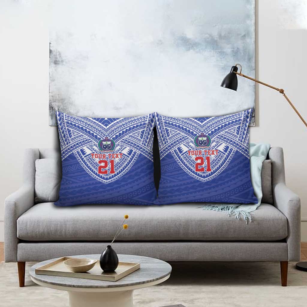 Manu Samoa Pacific Samoa Rugby Custom Pillow Cover Polynesian Pattern - Polynesian Pride