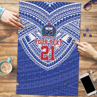 Manu Samoa Pacific Samoa Rugby Custom Puzzle Polynesian Pattern - Polynesian Pride