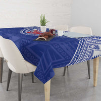 Manu Samoa Pacific Samoa Rugby Custom Tablecloth Polynesian Pattern