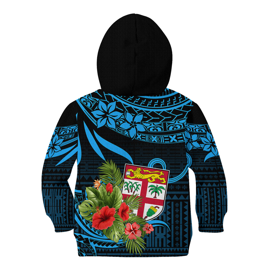 Fiji Islands Kid Hoodie With Polynesian Tribal Happy National Day LT9 - Polynesian Pride