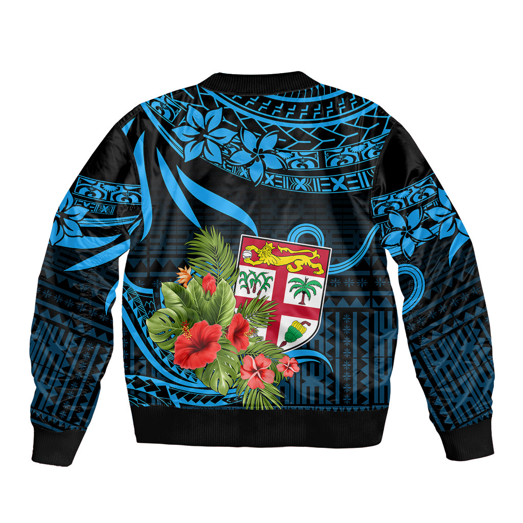 Custom Fiji Islands Bomber Jacket With Polynesian Tribal Happy National Day LT9 - Polynesian Pride