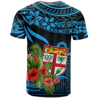 Custom Fiji Islands T Shirt With Polynesian Tribal Happy National Day LT9 - Polynesian Pride