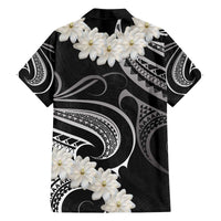 White Sunday Tokelau Gardenia Thunbergia Family Matching Off The Shoulder Long Sleeve Dress and Hawaiian Shirt Fakamalo Atu Kia Te Koutou Uma LT9 - Polynesian Pride