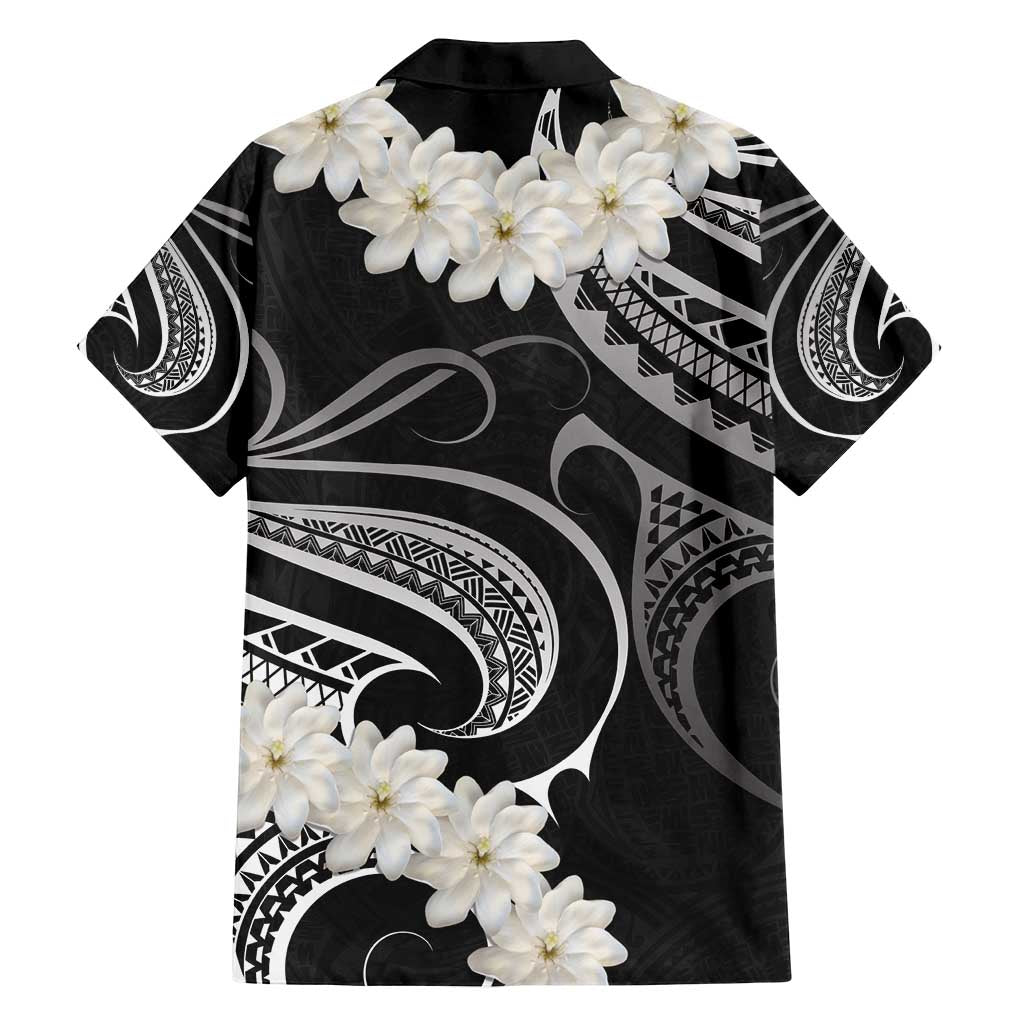 White Sunday Tokelau Gardenia Thunbergia Family Matching Tank Maxi Dress and Hawaiian Shirt Fakamalo Atu Kia Te Koutou Uma LT9 - Polynesian Pride