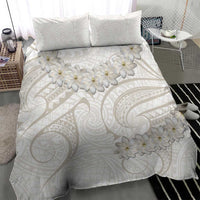 Tokelau Gardenia Thunbergia Bedding Set Black Polynesian Art Vibe