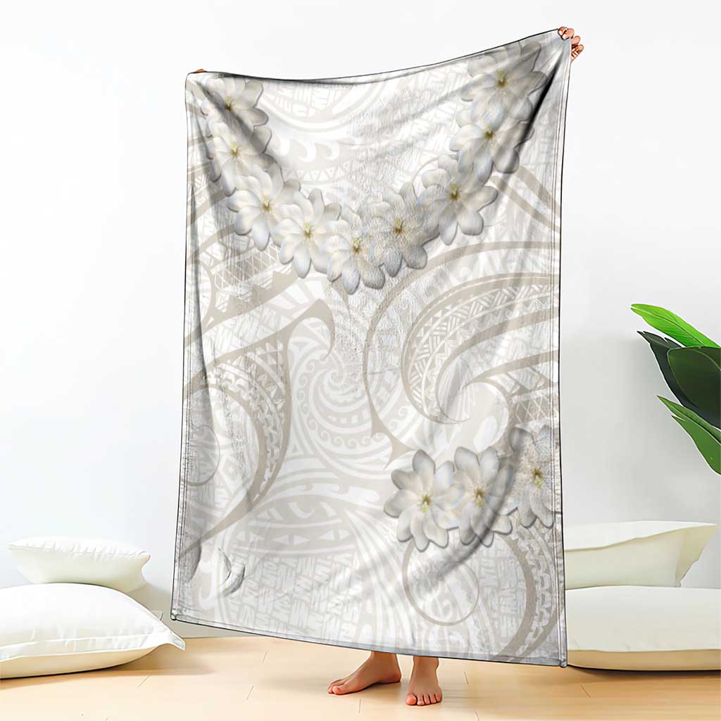 Tokelau Gardenia Thunbergia Blanket Polynesian Art Vibe LT9 - Polynesian Pride