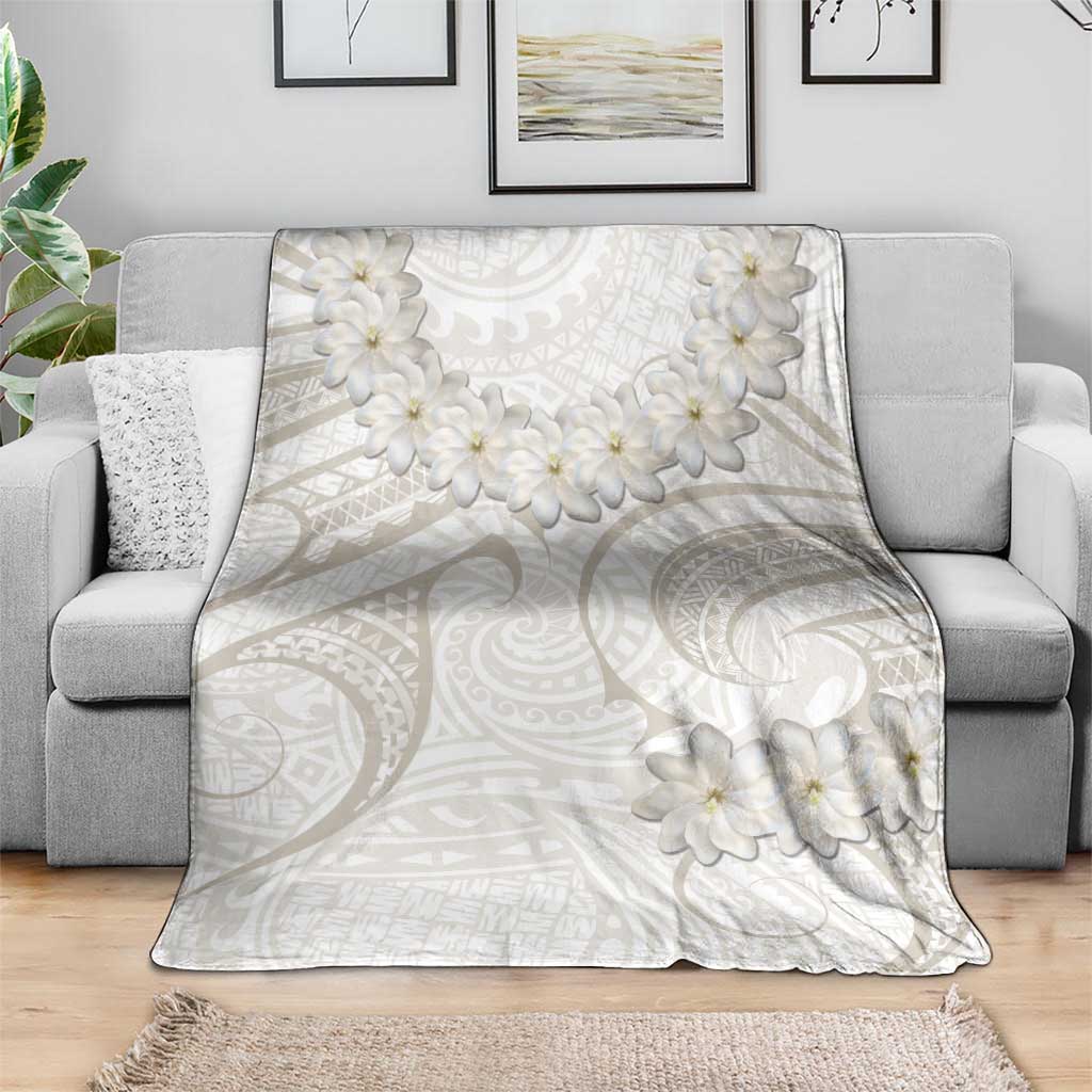 Tokelau Gardenia Thunbergia Blanket Polynesian Art Vibe LT9 - Polynesian Pride