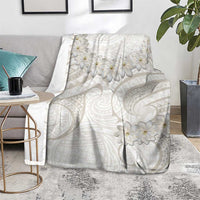 Tokelau Gardenia Thunbergia Blanket Polynesian Art Vibe LT9 - Polynesian Pride