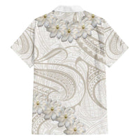 Tokelau Gardenia Thunbergia Family Matching Tank Maxi Dress and Hawaiian Shirt Polynesian Art Vibe LT9 - Polynesian Pride