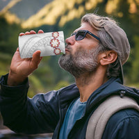 Manuia le Aso Sa o Tamaiti Tonga 4 in 1 Can Cooler Tumbler White Sunday Heilala Lei