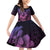 Hawaiian Sea Turtle Family Matching Off Shoulder Short Dress and Hawaiian Shirt Pink Hibiscus Flowers and Kakau Pattern