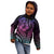 Hawaiian Sea Turtle Kid Hoodie Pink Hibiscus Flowers and Kakau Pattern