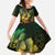 Hawaiian Sea Turtle Family Matching Mermaid Dress and Hawaiian Shirt Reggae Hibiscus Flowers and Kakau Pattern
